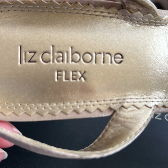 Liz Claiborne Flex Marissa Natural Sling Back Heels - Picture 9 of 10